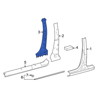 Toyota OE - Left Inner Body B-Pillar