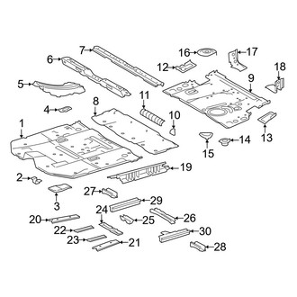 Toyota OE - Pillars, Rocker & Floor - Floor & Rails (LE / LE Plus / Limited / XLE)