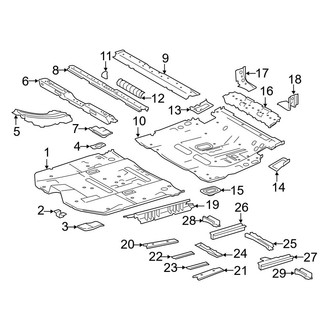 Toyota OE - Pillars, Rocker & Floor - Floor & Rails (Hybrid Limited)