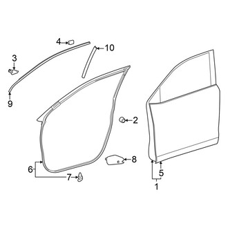 Toyota OE - Front Door - Door & Components