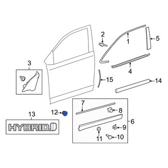 Toyota OE - Back Glass Nut