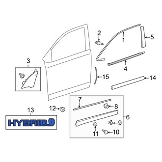Toyota OE - Front Right Door Emblem
