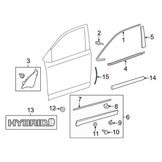 Toyota OE - Front Door Edge Guard