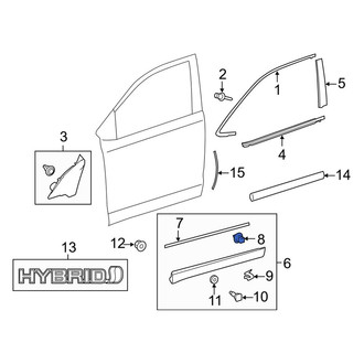 Toyota OE - Door Molding Clip