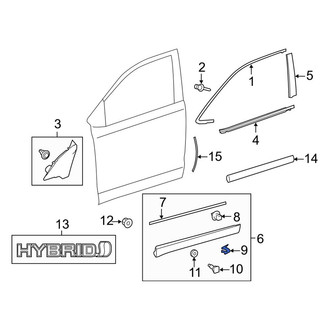 Toyota OE - Door Molding Clip