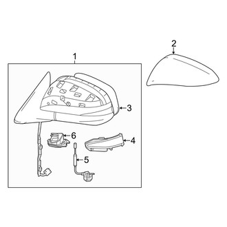 Toyota OE - Front Door - Outside Mirrors