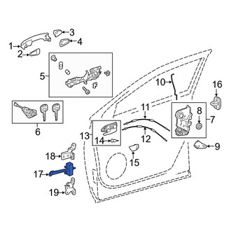 Toyota OE - Front Left Door Check