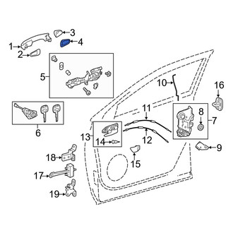 Toyota OE - Front Outer Exterior Door Handle Pad