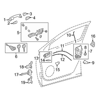 Toyota OE - Front Door - Lock & Hardware