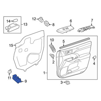 Toyota OE - Front Left Door Window Switch