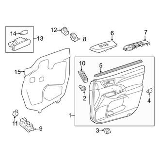 Toyota OE - Front Door - Interior Trim
