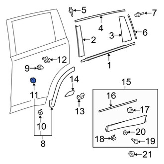 Toyota OE - Wheel Arch Molding Clip