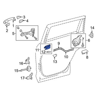 Toyota OE - Front Left Inner Interior Door Handle