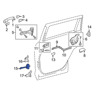 Toyota OE - Rear Left Door Check