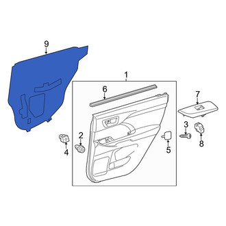 Toyota OE - Rear Left Door Water Deflector