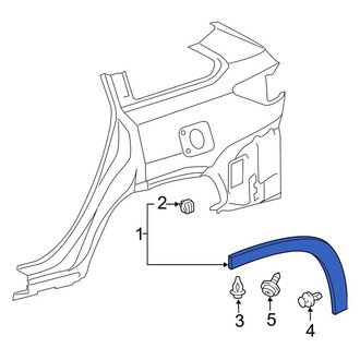Toyota OE - Rear Right Wheel Arch Molding