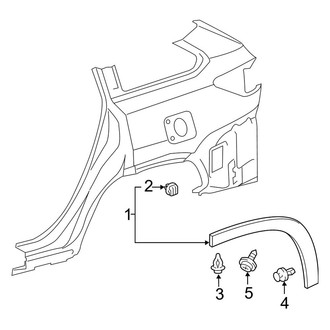Toyota OE - Quarter Panel - Exterior Trim