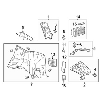 Toyota OE - Quarter Panel - Interior Trim