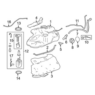 Toyota OE - Fuel System Components (LE / LE Plus / Limited / SE / XLE)