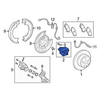 Toyota OE - Rear Wheel Bearing and Hub Assembly