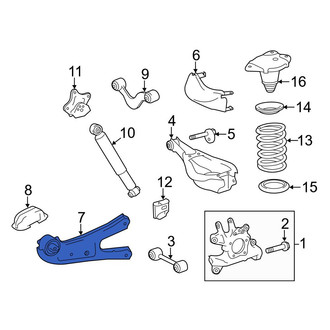 Toyota OE - Rear Left Suspension Trailing Arm