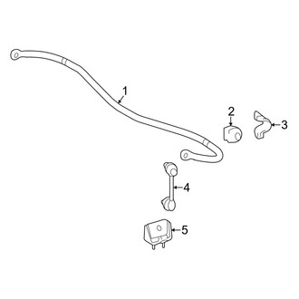 Toyota OE - Rear Suspension - Stabilizer Bar & Components (AWD)
