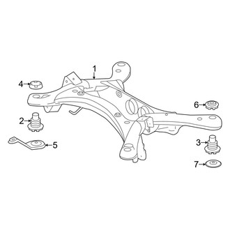 Toyota OE - Rear Suspension - Suspension Mounting
