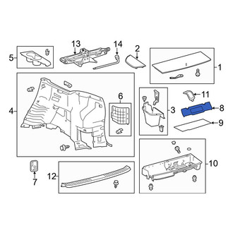 Toyota OE - Interior Quarter Panel Trim Panel Insert