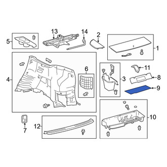 Toyota OE - Rear Floor Mat