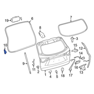 Toyota OE - Rear Right Upper Liftgate Support Strut Holder