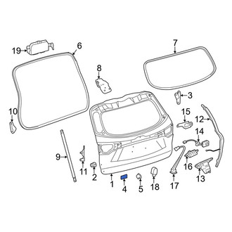 Toyota OE - Rear Deck Lid Stop Buffer