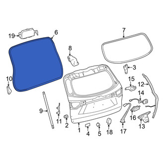 Toyota OE - Rear Hatch Seal