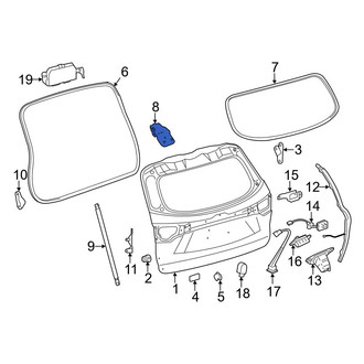 Toyota OE - Rear Left Liftgate Hinge