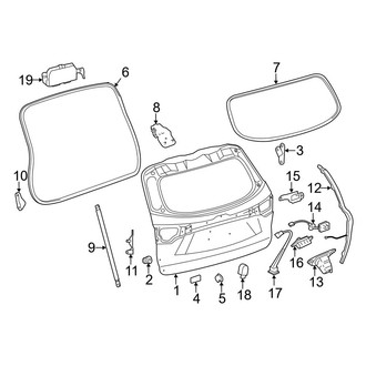 Toyota OE - Lift Gate - Gate & Hardware (With Flip Up Glass)