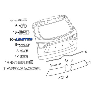 Toyota OE - Rear Hatch Emblem