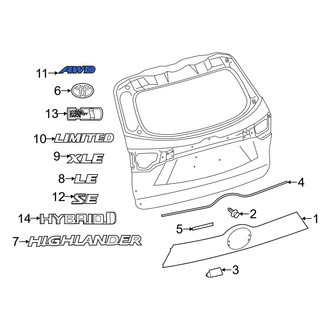 Toyota OE - Rear Hatch Emblem
