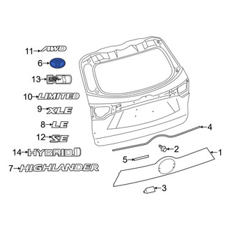 Toyota OE - Rear Hatch Emblem