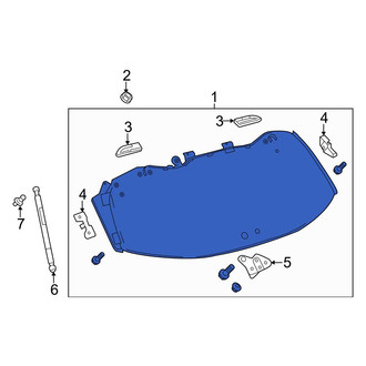 Toyota OE - Rear Liftgate Glass