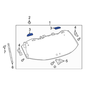 Toyota OE - Rear Left Liftgate Hinge Cover