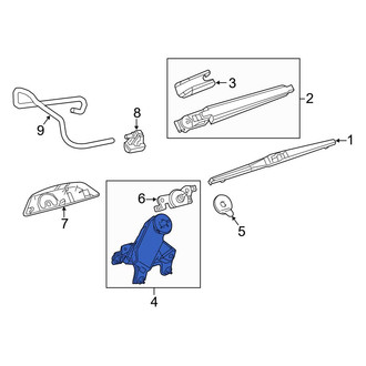 Toyota OE - Rear Wiper Motor