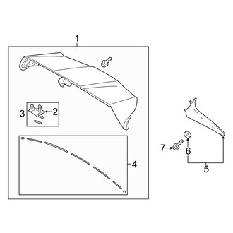 Toyota OE - Lift Gate - Spoiler
