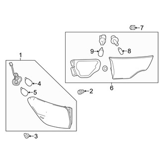 Toyota OE - Rear Lamps - Combination Lamps