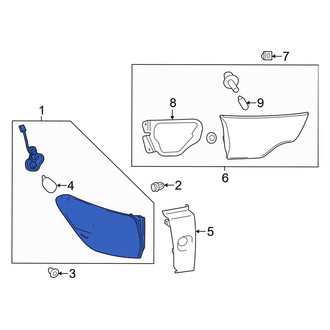 Toyota OE - Rear Left Outer Tail Light Assembly