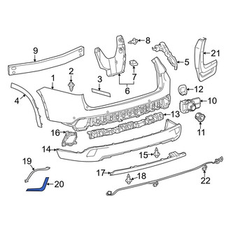 Toyota OE - Rear Right Lower Bumper Trim