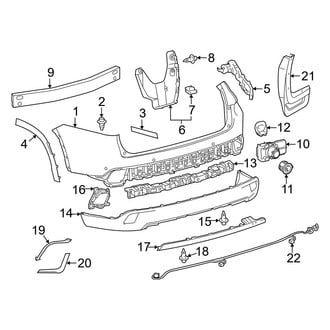 Toyota OE - Rear Bumper - Bumper & Components