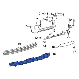 Toyota OE - Rear Bumper Impact Absorber