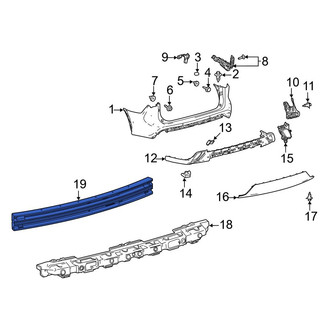 Toyota OE - Rear Bumper Impact Bar