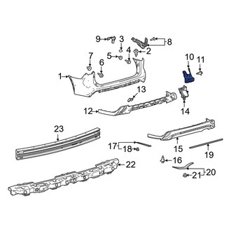 Toyota OE - Rear Left Bumper Splash Shield