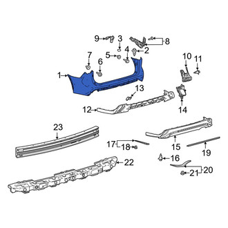 Toyota OE - Rear Upper Bumper Cover