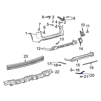 Toyota OE - Rear Left Bumper Trim
